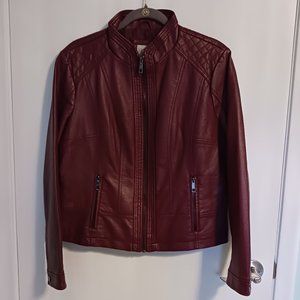 Dressbarn Faux Leather Dress Jacket - size L